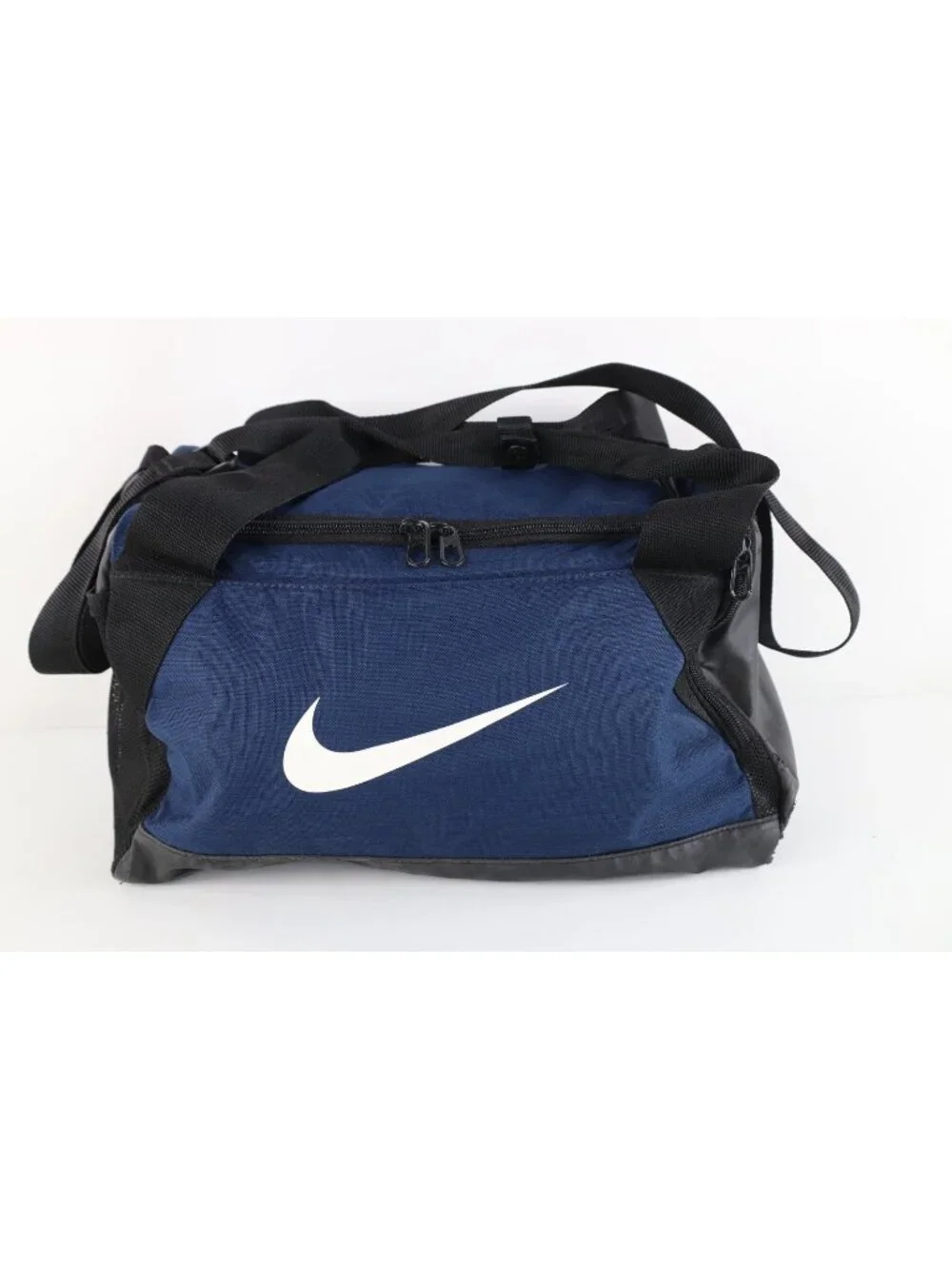 Vintage Y2K Nike Spell Out Just Do It Big Swoosh Logo Handled Duffel Bag Gym Bag